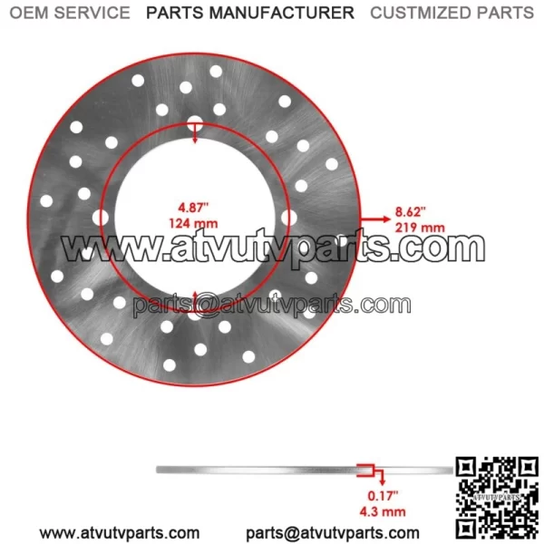 Rear Wheel Hub & Brake Disc Kit for Polaris RZR 800 S 2012  2013 2014 QTY10 - Image 5