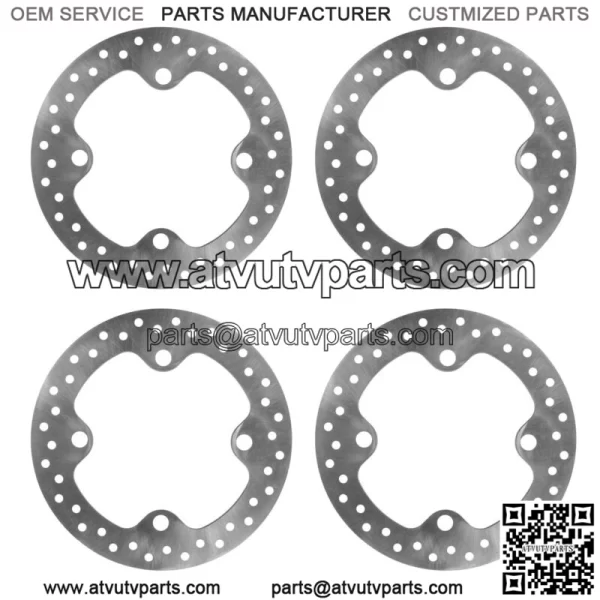 4 Front Rear Brake Disc Rotor for Polaris RZR XP 1000/ RZR XP 4 1000 2014 - 2021 (For: Polaris) - Image 3