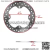 Front/ Rear Brake Disc w/Pad Polaris Sportsman 1000 XP Touring  15-22 (For: Polaris) - Image 2