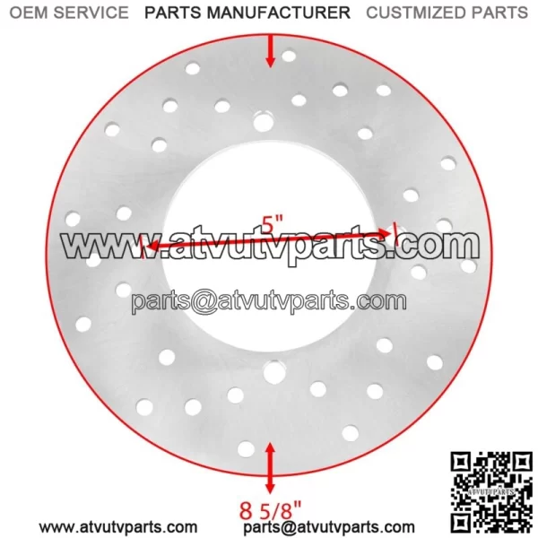 Rear Disc with Stud Bolt fits Polaris Sportsman X2 500 800 4X4 2008 2009 - Image 2