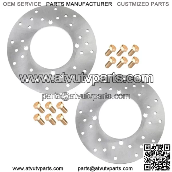 2 Rear Disc with Stud Bolt fits Polaris Sportsman 800 6X6 EFI 2009-2010 (For: Polaris Sportsman 800)