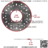 2x Front Brake Disc w/Pads Polaris Sportsman 570 X2 Utility Big Boss 6x6 ACE 500 (For: Polaris Sportsman 570) - Image 2