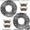 2x Front Brake Disc w/Pads Polaris Sportsman 570 X2 Utility Big Boss 6x6 ACE 500 (For: Polaris Sportsman 570) - Image 4