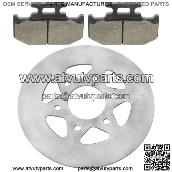 Rear Parking Brake Disc Rotor W/Pads for Yamaha Rhino 700 YXR700 4X4 2008-2013(For: Yamaha Rhino 700) - Image 4