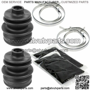 Front Axle Inner Outer CV Boot Kit for Arctic Cat 250 300 400 454 500 4X4 98-01