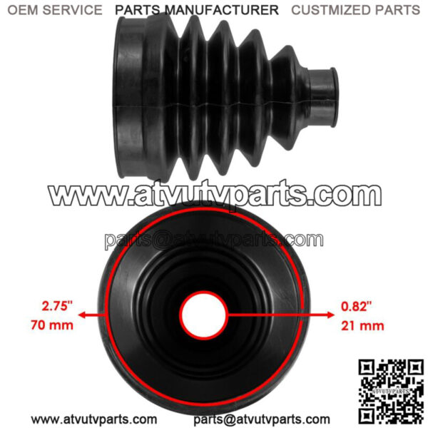 2 Front Axle Inner Outer CV Boot Kit for Can-Am Outlander 800R 4X4 2009-2012 - Image 3