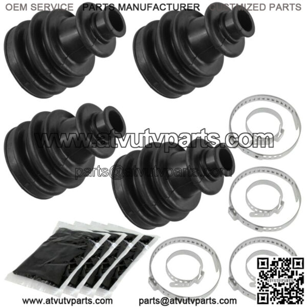 2 Front Right Left Axle CV Boot Kit for Polaris Ranger Crew 570 2014 2015 - Image 3