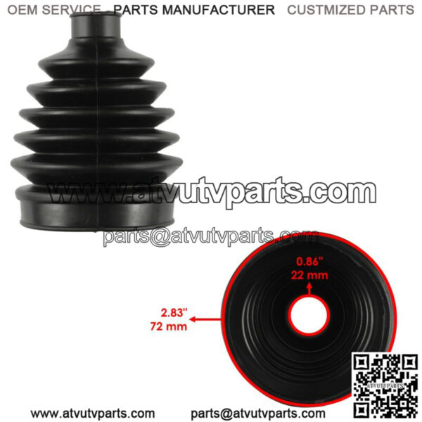 2 Rear Axle Inner Outer CV Boot Kit Fits Polaris Sportsman 800 2011-2014 - Image 3