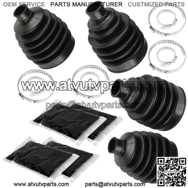 2 Rear Axle Inner Outer CV Boot Kit Fits Polaris Sportsman 800 2011-2014 - Image 4