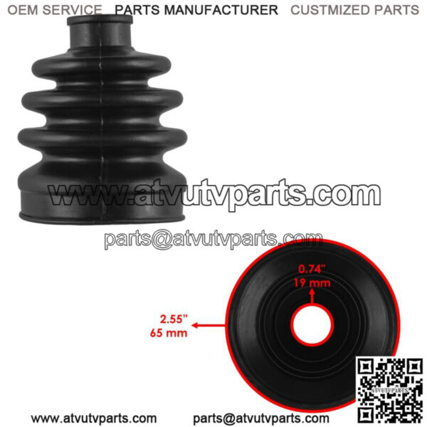 2 Front Inner Outer Axle CV Boot Kit for Honda TRX400FW Foreman 4X4 1995-2003 - Image 4