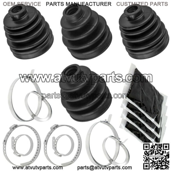 2 Rear Axle Outer Inner CV Boot Kit for Polaris RZR XP 1000 2015 2016 2017-2020 - Image 2