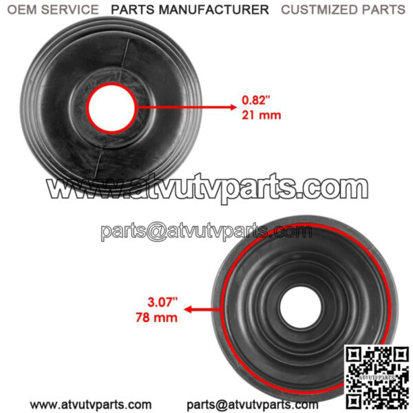 2 Rear Axle Outer Inner CV Boot Kit for Polaris RZR XP 1000 2015 2016 2017-2020 - Image 3