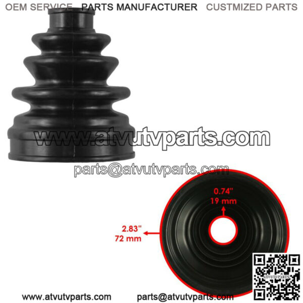 2 Rear Axle Inner Outer CV Boot Kit for Yamaha Grizzly 400 YFM400F 4X4 2007 2008 - Image 4