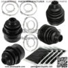 2 Front Axle Outer And Inner CV Boot Kit for Yamaha Grizzly 700 YFM700 4X4 09-15 - Image 2