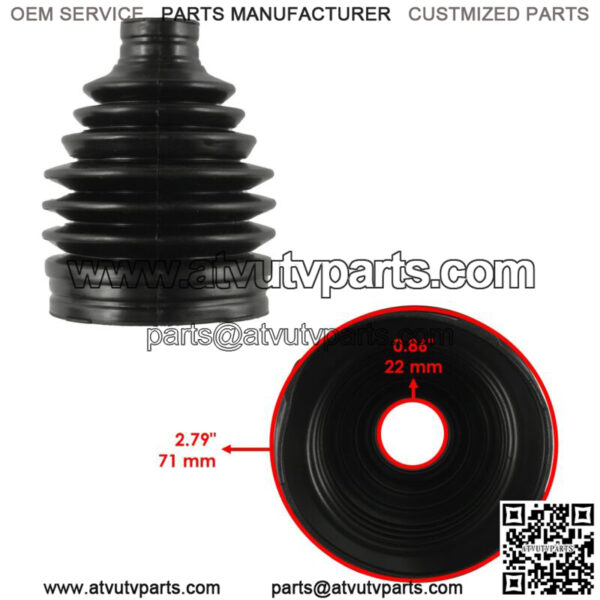 2 Front Axle Outer And Inner CV Boot Kit for Yamaha Grizzly 700 YFM700 4X4 09-15 - Image 4