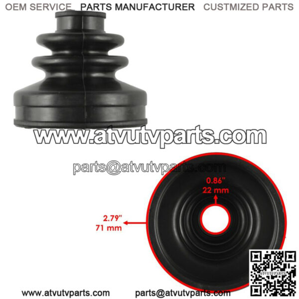 2 Rear Axle Inner Outer CV Boot Kit for Kawasaki Teryx 750 KRF750 4X4 2008-2011 - Image 2
