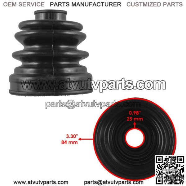 2 Rear Axle Inner Outer CV Boot Kit for Kawasaki Teryx 750 KRF750 4X4 2008-2011 - Image 3