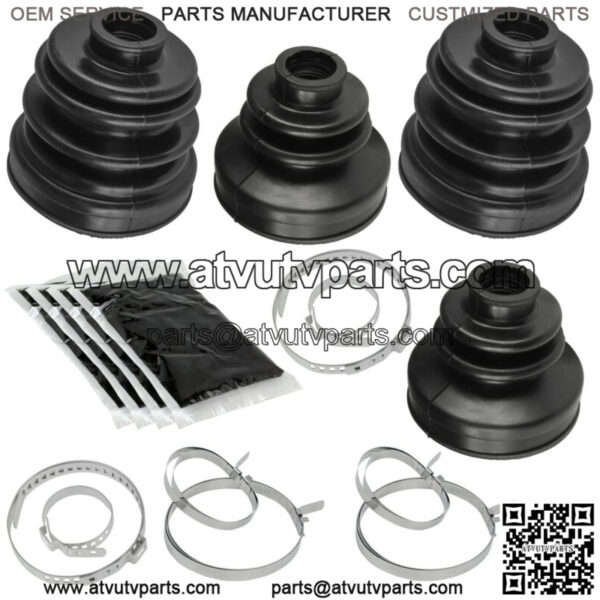 2 Rear Axle Inner Outer CV Boot Kit for Kawasaki Teryx 750 KRF750 4X4 2008-2011 - Image 4