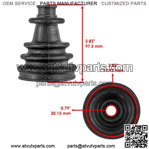 Front Axle Inner CV Boot Kit For Polaris RZR Trail S 1000/RZR 900 2018-2023 (For: Polaris) - Image 2