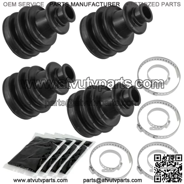 2 Front Right Left Axle CV Boot Kit for Polaris RZR XP 1000 Eps 2015 (For: Polaris) - Image 3