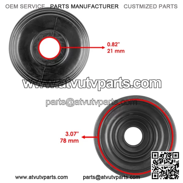 Rear Axle Inner And Outer CV Boot Kits for Polaris Sportsman 400 4X4 2001-2005 - Image 2
