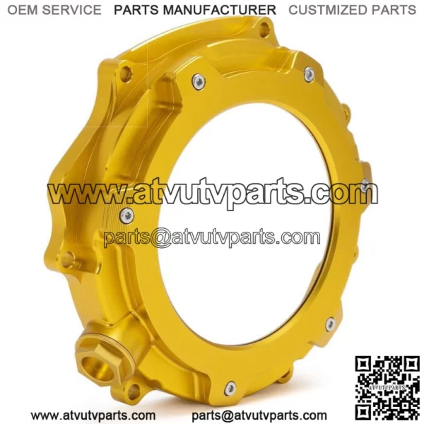 Gold Clutch Cover for Suzuki Quadracer 450 LTR450 2006-2009 Billet Aluminum