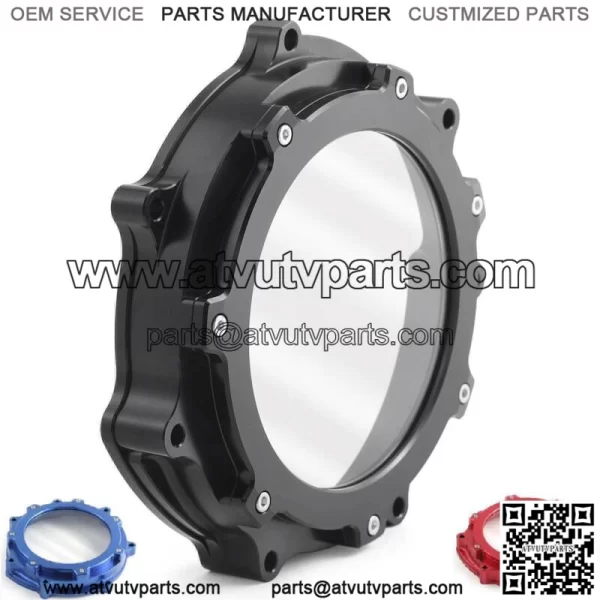 Aluminum Clutch Cover For Yamaha YFZ450R SE 2006-2023 5TG-15415-00-00 Black