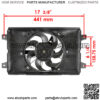 Radiator Cooling Fan Assembly for Yamaha 1XD-E2405-00-00 - Image 2