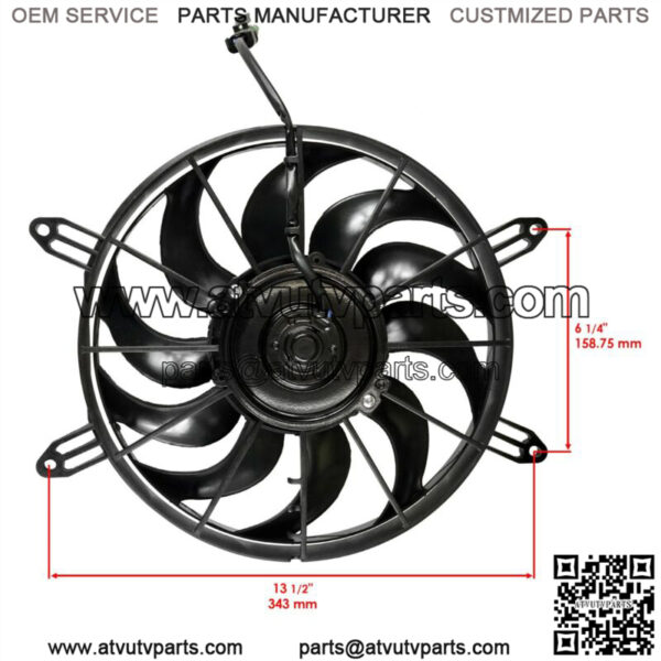 Radiator Cooling Fan Motor For Polaris 2411330 Cooling Fan - Image 2