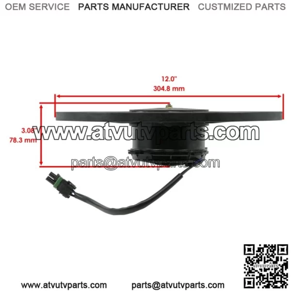 Radiator Cooling Fan Motor fits Polaris General 1000 16-21 Except General 4 1000 (For: Polaris) - Image 2