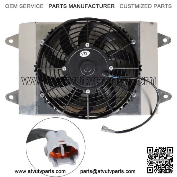 Radiator Cooling Fan Assembly FOR YAMAHA WOLVERINE YXE70 2016 2017 2018 - Image 3