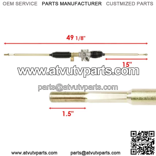 Steering Rack And Pinion W/Tie Rod Ends for Polaris 1823706 - Image 2