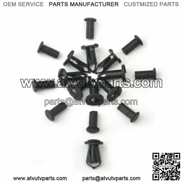 100x 8mm Fender Clips Body Rivets Push Pin for ATV HONDA TRX300EX 450R Rancher - Image 3