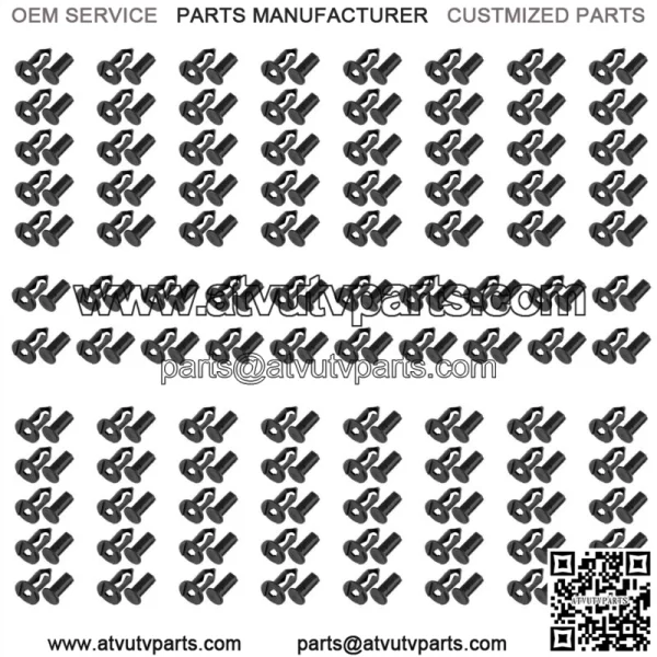 100 Fender Rivet Clips for Polaris Sportsman 500 / Sportsman 570 800 7661855 (For: Polaris Sportsman 570) - Image 4