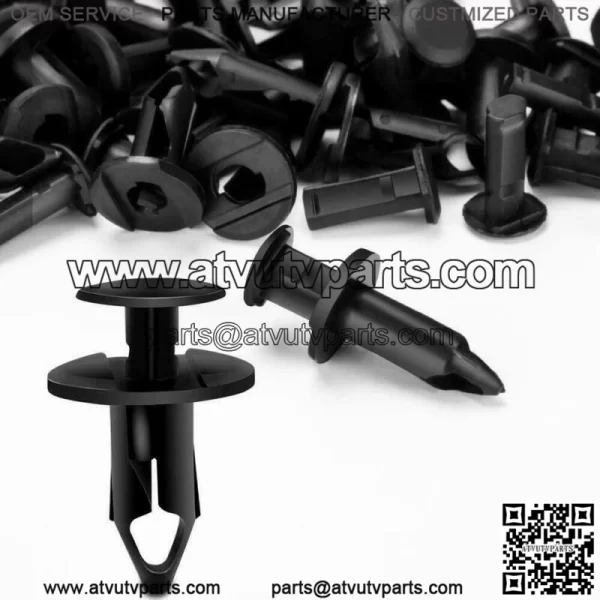 100x 8mm Fender Clips Body Rivets Push Pin for ATV HONDA TRX300EX 450R Rancher (For: More than one vehicle) - Image 2