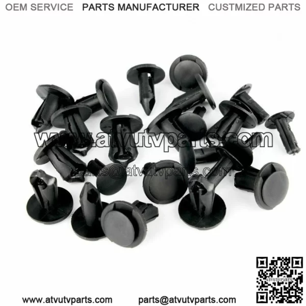 100x 8mm Fender Clips Body Rivets Push Pin for ATV HONDA TRX300EX 450R Rancher (For: More than one vehicle) - Image 3