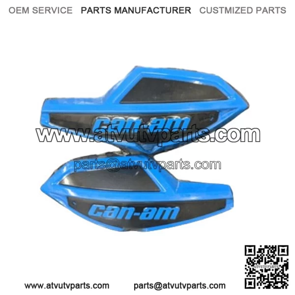 Can-Am Outlander Renegade Octane Blue Handlebar Wind Deflector Pair 715003814