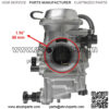 Carburetor Cable & Filter for Honda TRX350TE FourTrax Rancher 2000-03 - Image 3