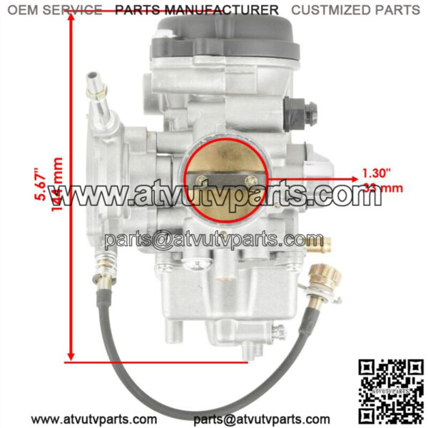 Carburetor and Intake Boot Joint fits Yamaha Kodiak 450 YFM450FA 4X4 2004 - 2006 - Image 3