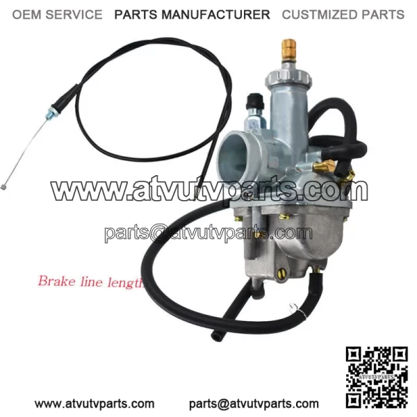 For Kawasaki Bayou 220 250 KLF220 KLF250A Carburetor & Throttle Cable - Image 4