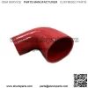 2" To 3" 90 Degree Angle Elbow 3Ply Silicone Coupler Turbo Hose RED - Image 3