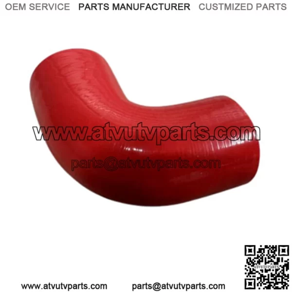 2" To 2.5" 90 Degree Angle Elbow 3Ply Silicone Coupler Turbo Hose RED - Image 2