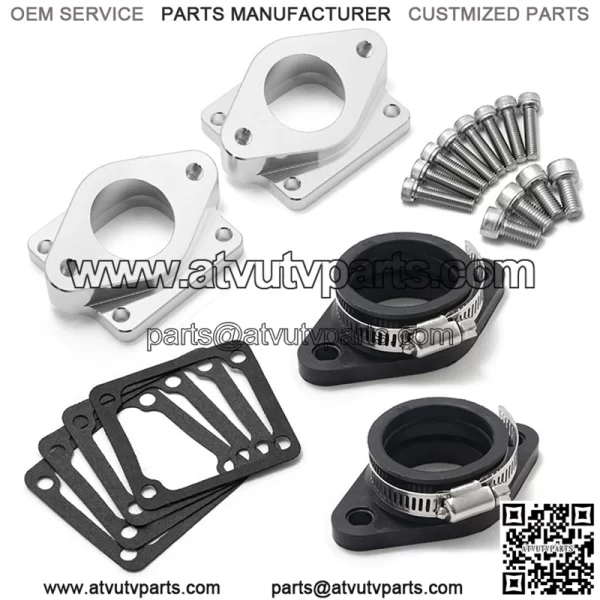 Split Intake Manifolds Kit 26mm-41mm Carb Carburetors For Yamaha Banshee 350 YFZ350 1987-2006 - Image 2