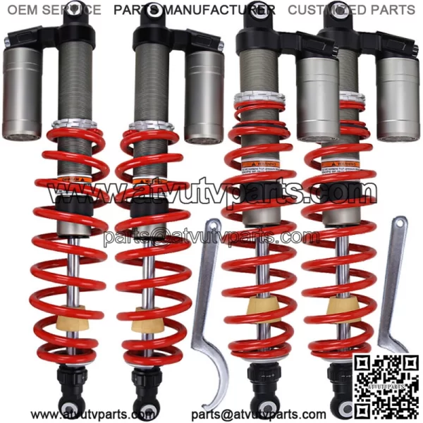 FOR POLARIS RZR 800 09-14 STAGE 5 RESERVOIR GAS FRONT & REAR SHOCKS ABSORBER SET - Image 3