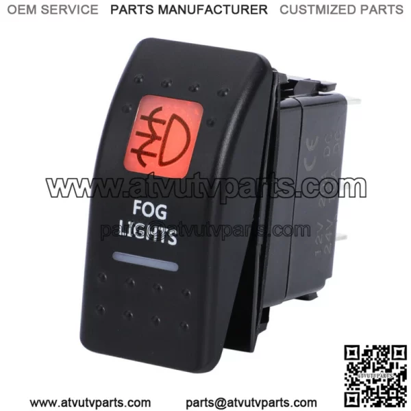 FOG LIGHTS SWITCH Amber Backlit For CAN AM MAVERICK X3 COMMANDER DEFENDER ATV - Image 4