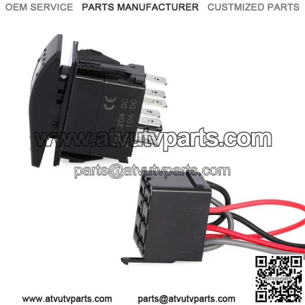 Winch Switch with Backing Amber For Can Am Maverick X3 Commander Rocker - Image 4