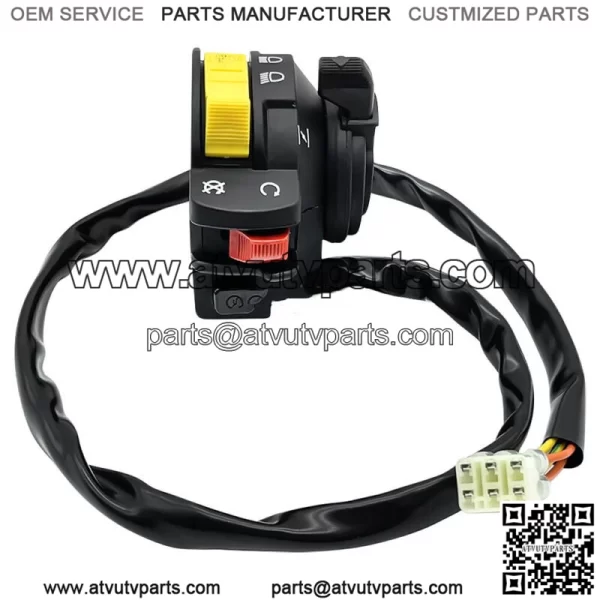 Handlebar Start Stop Headlight Switch for Suzuki LT-A500 LT-F500 4x4 37400-09F02 (For: More than one vehicle)