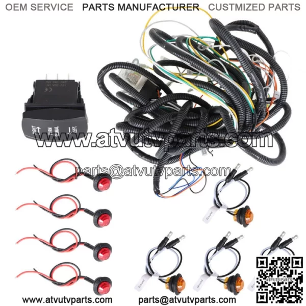 Street Legal LED Rocker Switch Turn Signal Kit For Kawasaki Teryx4 750 800 (For: More than one vehicle) - Image 3