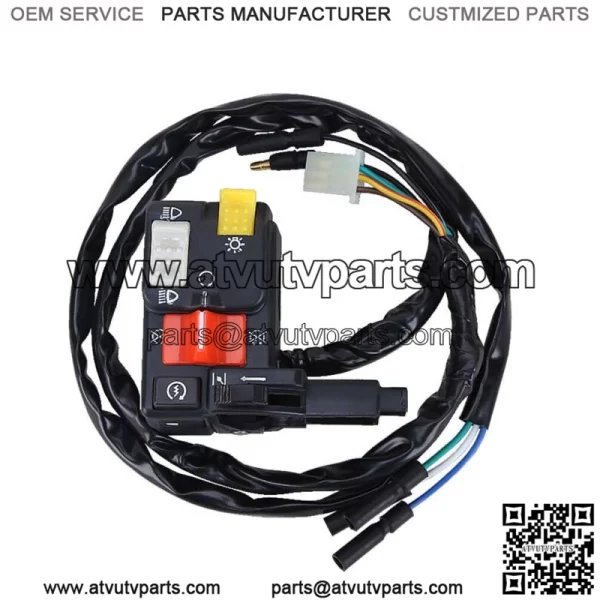 Left Handlebar Kill Switch for Honda FourTrax 300 TRX300 FW 2x4 4x4 1996-00 ATV  (For: Honda) - Image 4