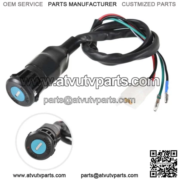 New Ignition Key Switch Fit For 1985-1987 Honda TRX250 Fourtrax 35100-HA8-682 (For: Honda) - Image 2